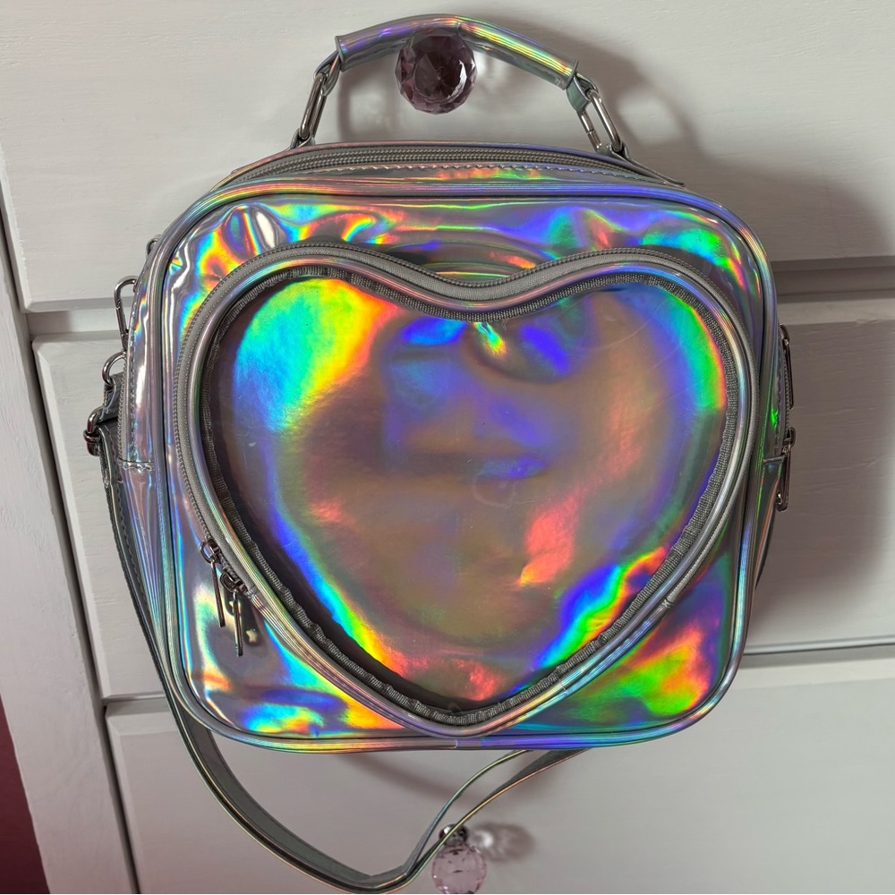 SOLD Holographic Cherry Sauce Ita Bag